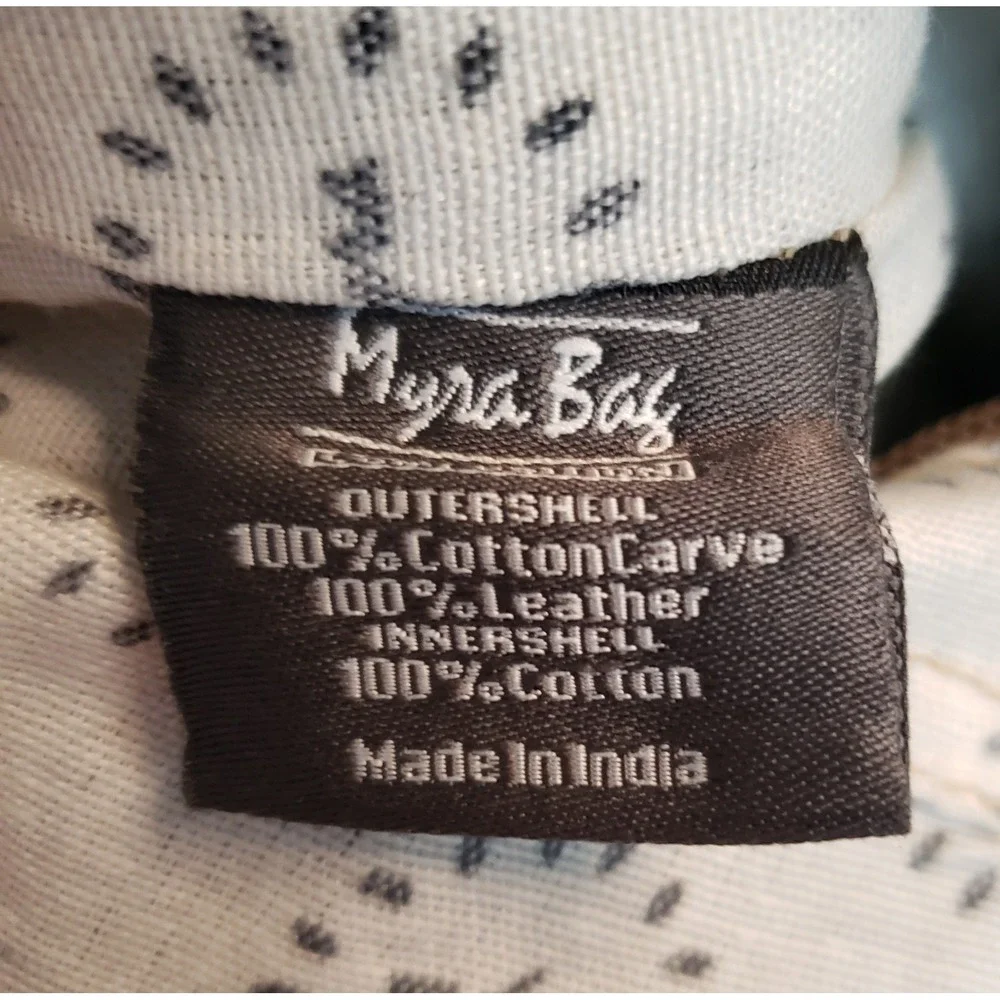Myra Backpack Purse Bag Womens Leather Canvas